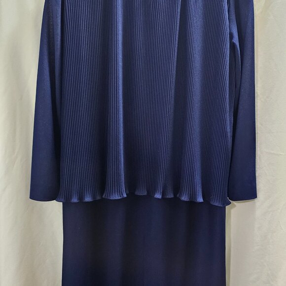 Ladies D'Allard’s Stylish Blue Rayon Dress Cocktail Evening Dress–Read All - Picture 4 of 7